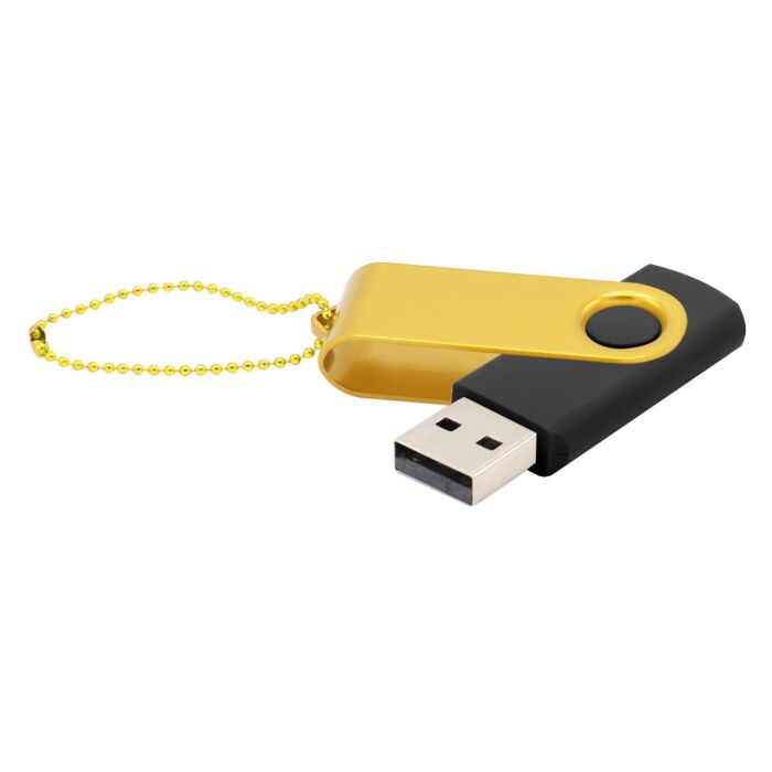 Флешка Designer To Go 2.0 USB 16Gb, черный/желтый