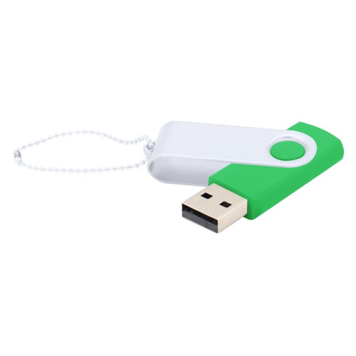 Флешка Designer To Go 2.0 USB 16Gb, зеленый/белый