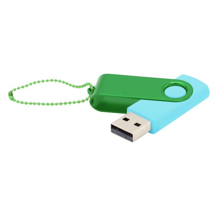 Флешка Designer To Go 2.0 USB 16Gb, бирюзовый/зеленый