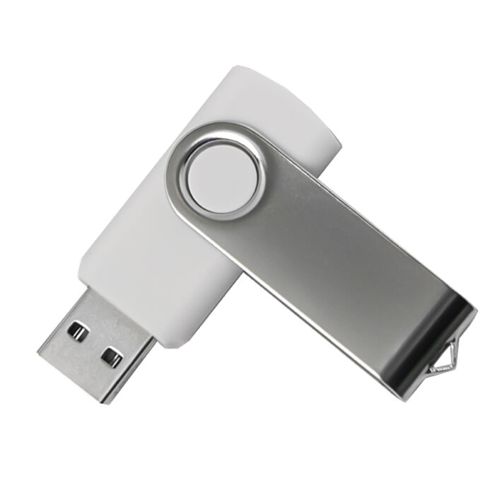 USB flash-карта DOT (32Гб), белый, серебристый