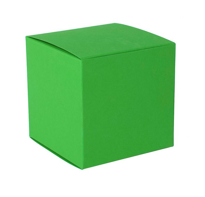 Коробка подарочная CUBE размер 9 x 9 x 9 см, зеленое яблоко