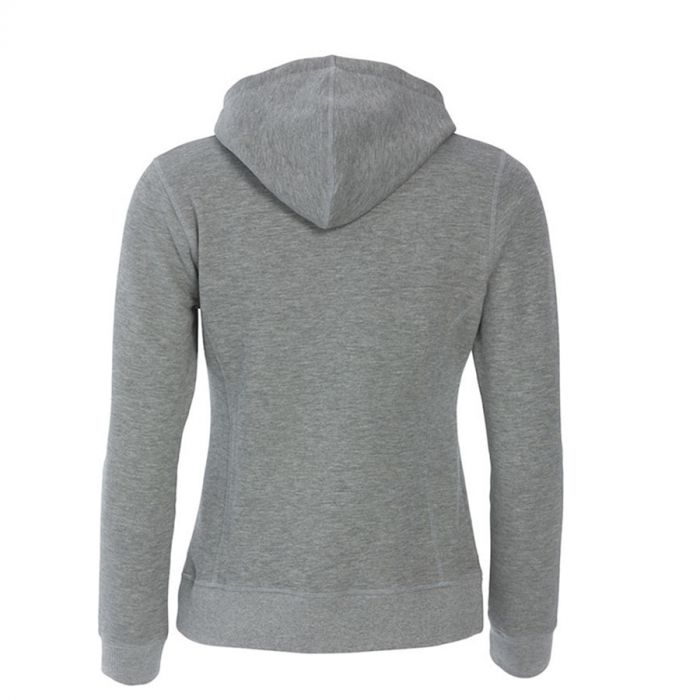 Толстовка женская CLASSIC HOODY FULL ZIP 300, серый меланж