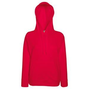 Толстовка женская без начеса LIGHTWEIGH HOODED SWEAT 240, красный