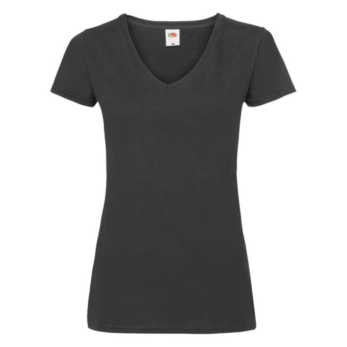 Футболка женская Lady-Fit V-Neck T, черный