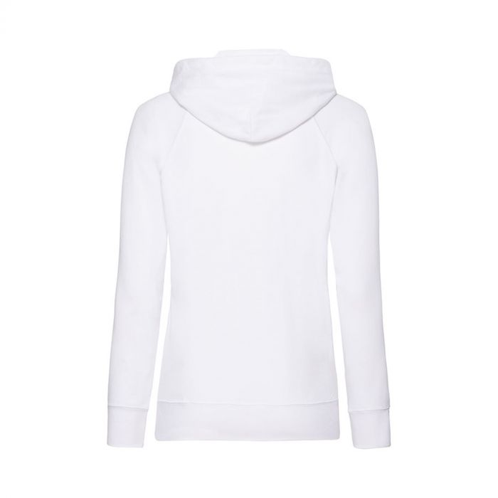 Толстовка женская без начеса LADIES LIGHTWEIGHT HOODED SWEAT 240, белый