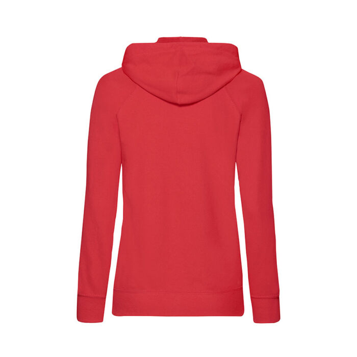 Толстовка женская без начеса LADIES LIGHTWEIGHT HOODED SWEAT 240, красный