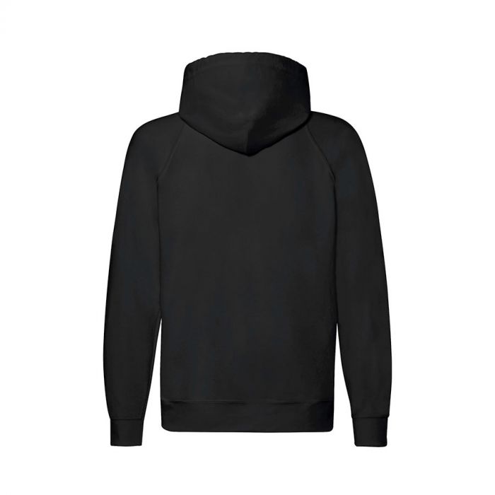 Толстовка без начеса LIGHTWEIGHT HOODED SWEAT JACKET 240, черный