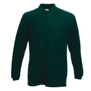 Поло Long Sleeve Polo, темно-зелёный