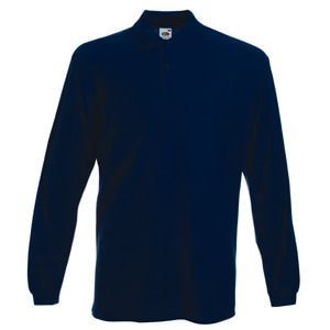 Поло Long Sleeve Polo, темно-синий