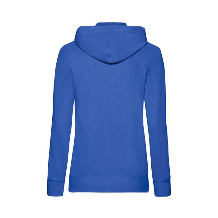 Толстовка женская без начеса LADIES LIGHTWEIGHT HOODED SWEAT 240, ярко-синий