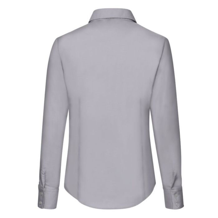 Рубашка женская LONG SLEEVE OXFORD SHIRT LADY-FIT 135, серый