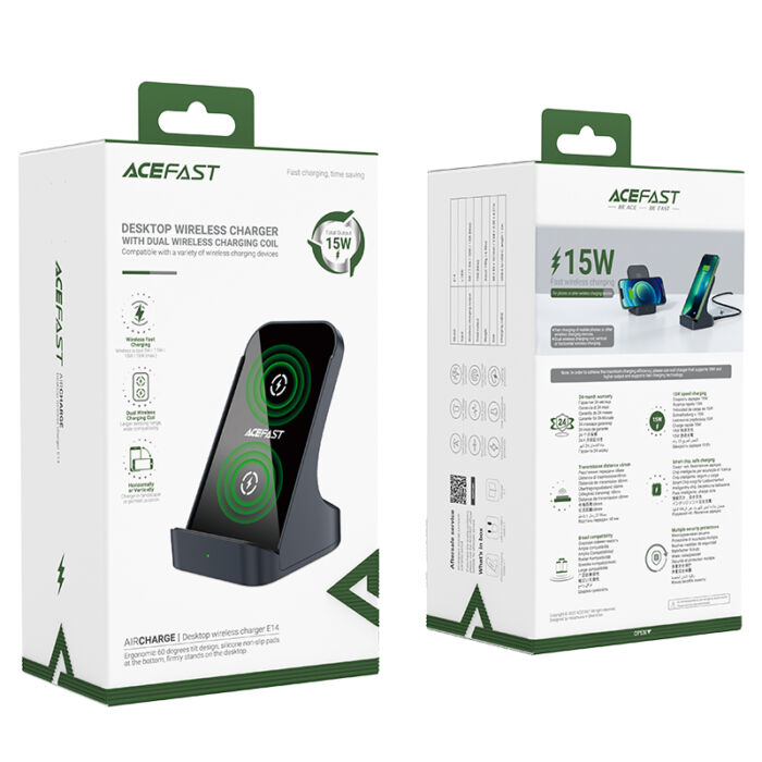 Беспроводное ЗУ ACEFAST E14 desktop wireless charger