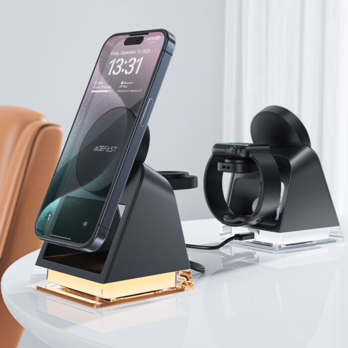 Беспроводное ЗУ ACEFAST E17 3-in-1 wireless charging holder