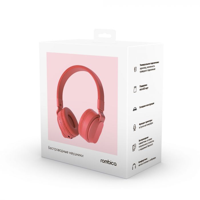 Наушники беспроводные Rombica MySound BH-16 Red