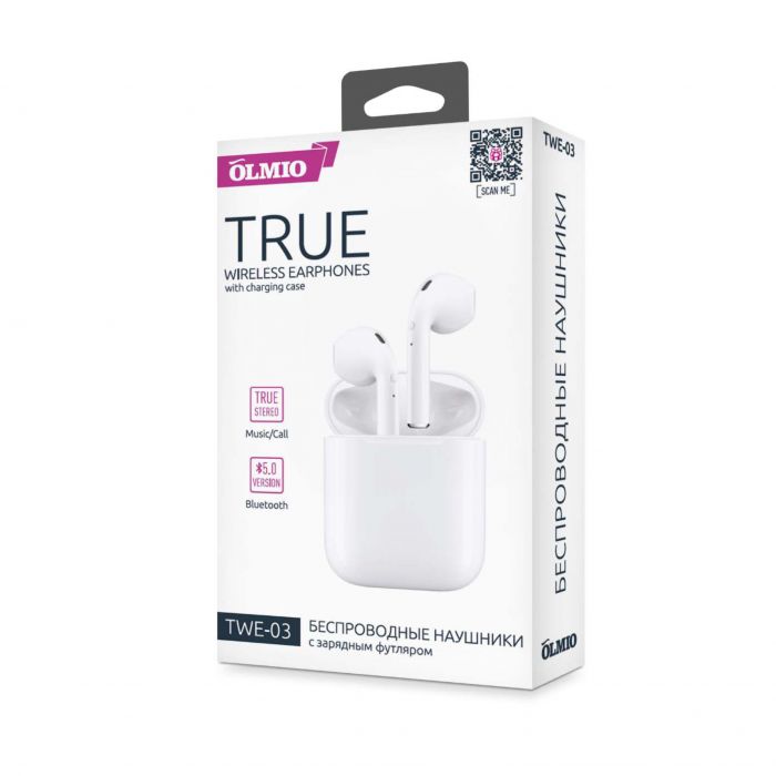 Наушники True Wireless Olmio TWE-03