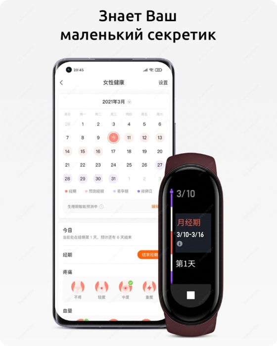 Смарт-браслет Xiaomi Mi Smart Band 6, черный