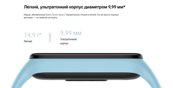 Смарт-браслет Redmi Smart Band 2, черный