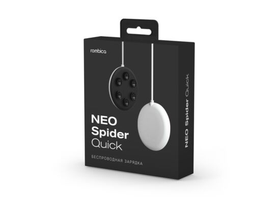 Беспроводное зарядное устройство NEO Spider Quick, белый/черный