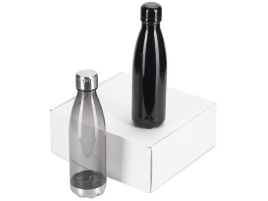 Подарочный набор с термосом и бутылкой Bottle set, черный