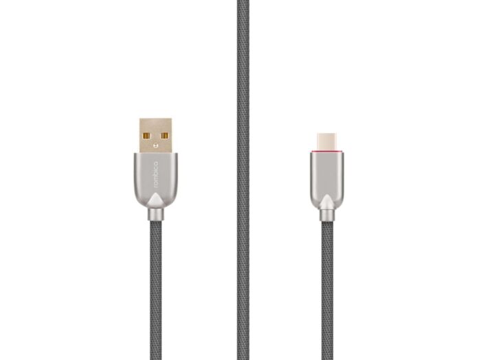 Кабель USB-A - USB-C DIGITAL CB-05, QC/PD, 1 м, серый