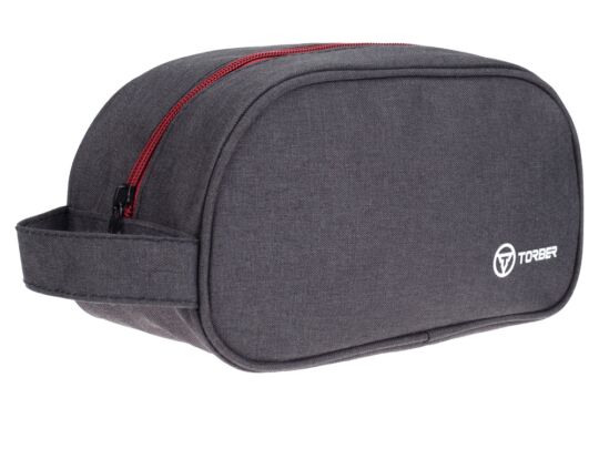 Несессер дорожный, бордовый, черный