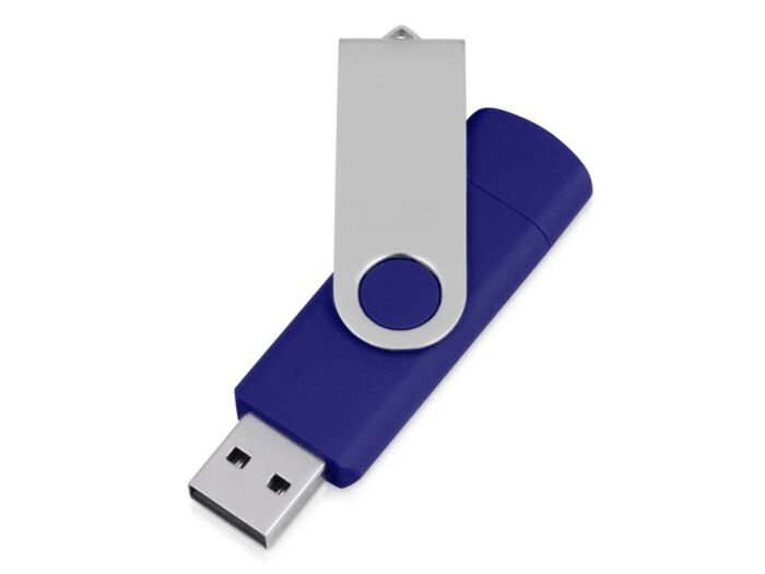 USB/micro USB-флешка на 16 Гб Квебек OTG, синий