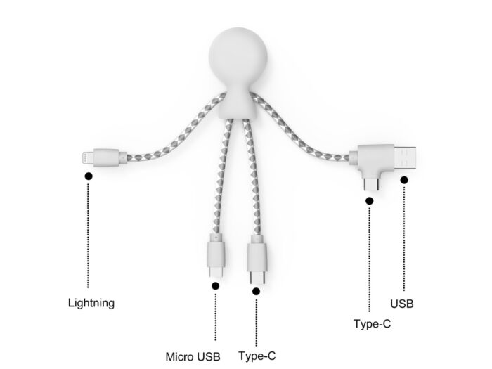 Зарядный кабель Mr. Bio, белый