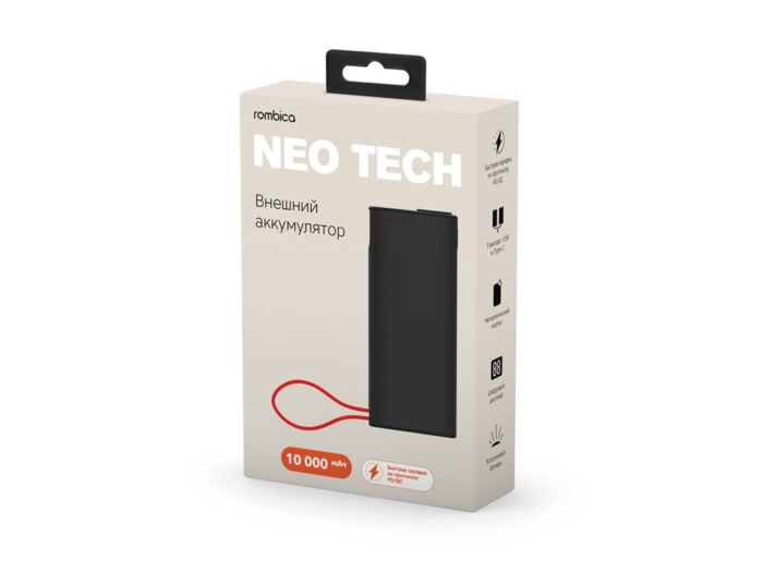 Внешний аккумулятор NEO Tech, 10000 mAh, черный