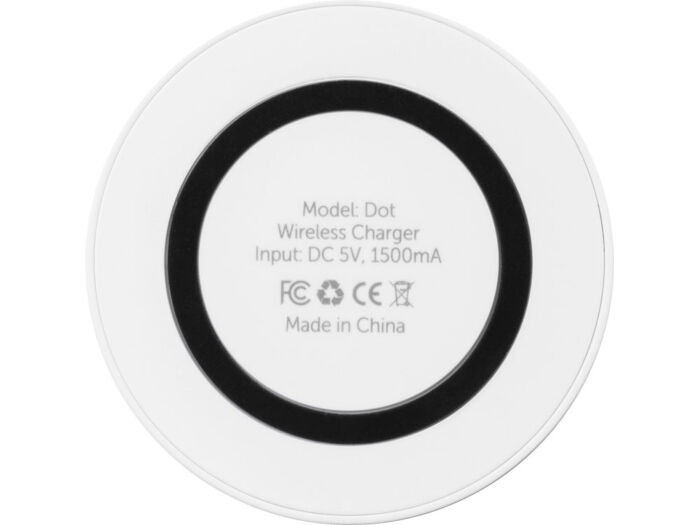 Беспроводное зарядное устройство Dot, 5 Вт, белый/черный