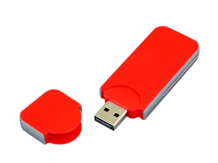 USB 2.0- флешка на 8 Гб в стиле I-phone, красный