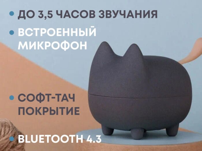 Портативная колонка Mysound Tito 2C, темно-серый