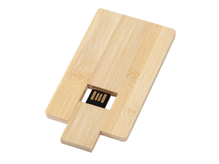 USB 2.0- флешка на 32 Гб Bamboo Card, натуральный