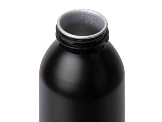 Алюминиевая бутылка для воды с ручкой Plain Alu, 650 мл, черный
