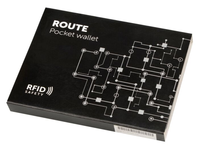 Кошелек Route с защитой от RFID считывания, черный