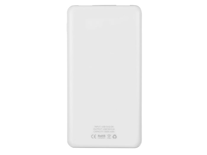 Внешний аккумулятор Blank с USB Type-C, 5000 mAh, белый