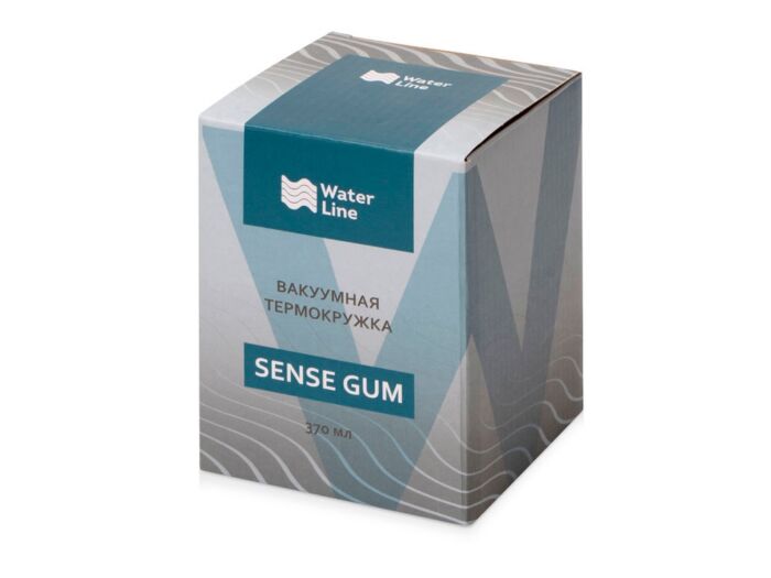 Вакуумная термокружка Sense Gum, непротекаемая крышка, soft-touch, фиолетовый