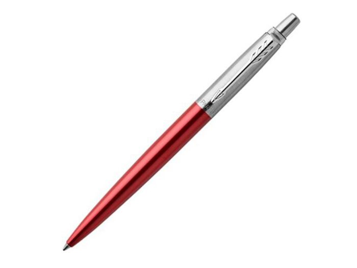 Ручка шариковая Parker Jotter Essential, красный/серебристый