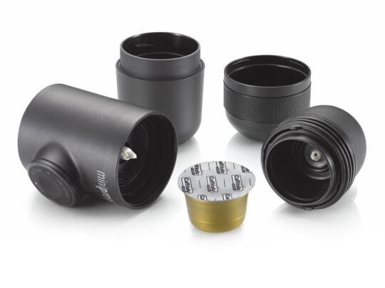 Ручная мини кофемашина Minipresso, капсульная, черный
