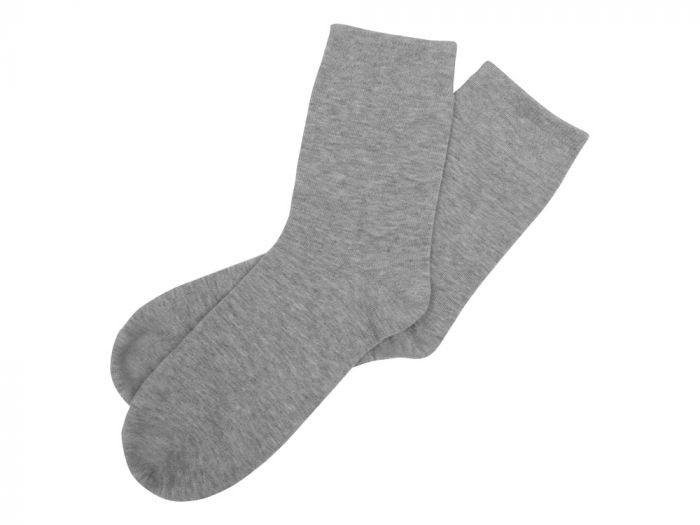 Носки однотонные Socks женские, серый меланж