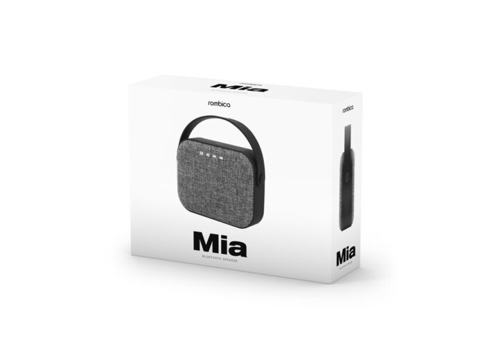 Портативная колонка Mysound Mia с логотипом Rombica, серый