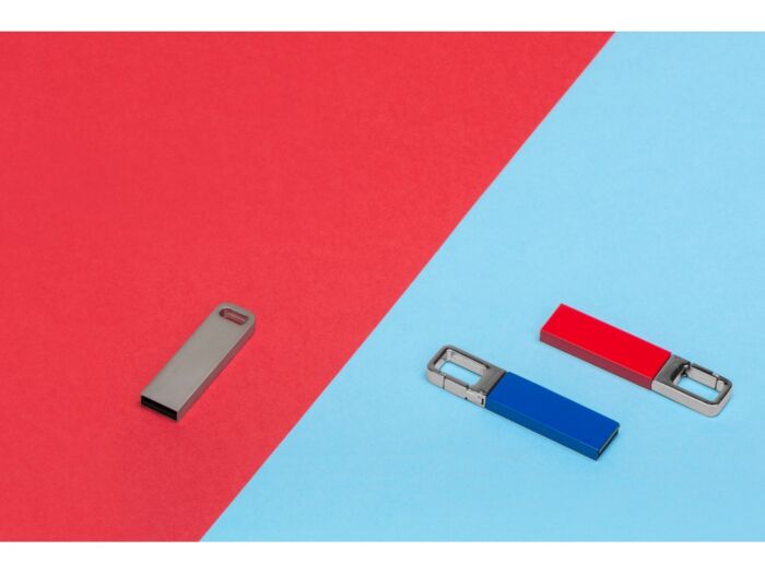 USB 2.0- флешка на 16 Гб Fero с мини-чипом, серебристый