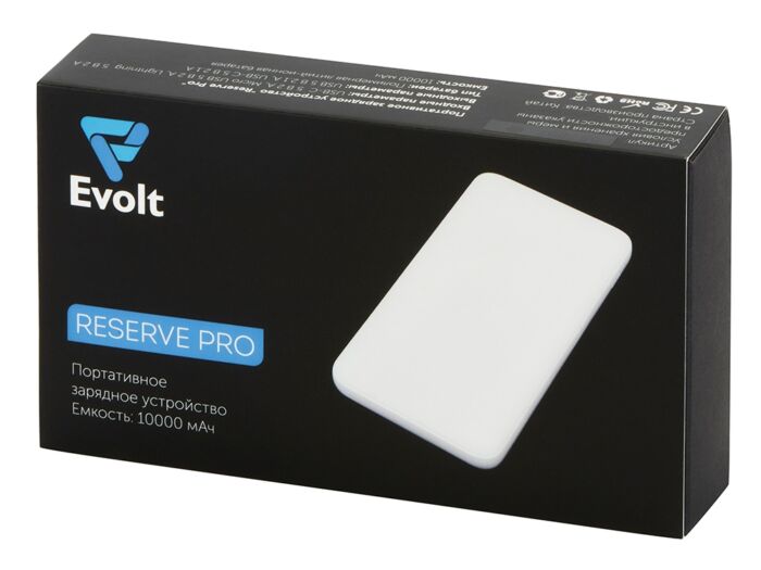 Внешний аккумулятор Reserve Pro,10 000 mAh, черный