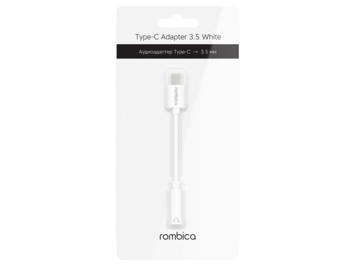 Переходник Type-C Adapter 3.5 White, белый