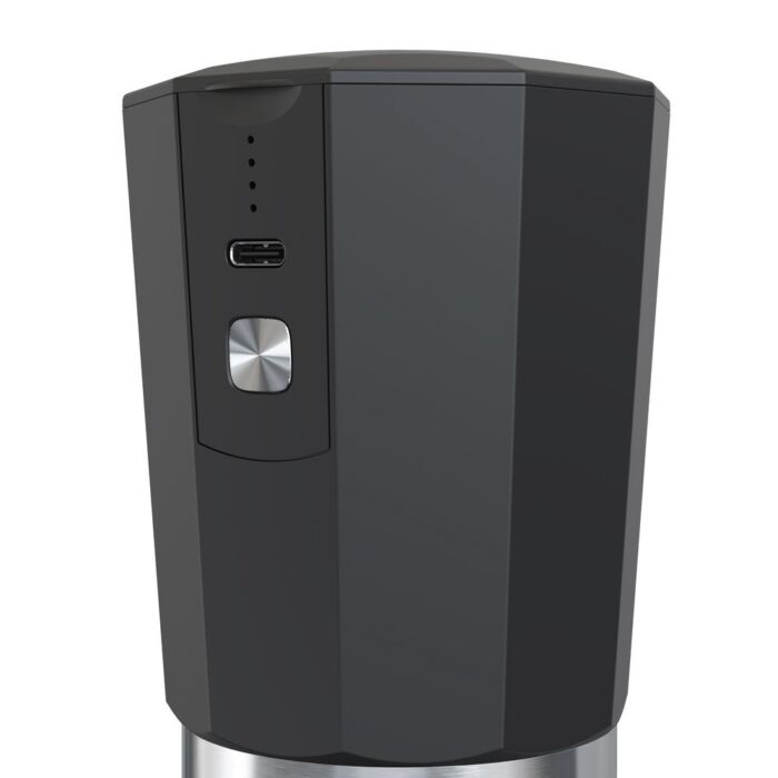 Портативная кофемолка Electric Coffee Grinder, черная с оранжевым