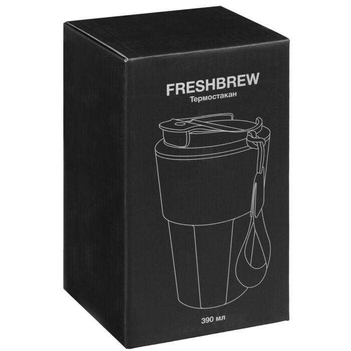 Термостакан Freshbrew, черный