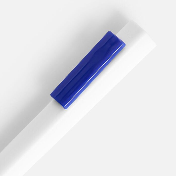 Ручка шариковая Swiper SQ, белая с синим