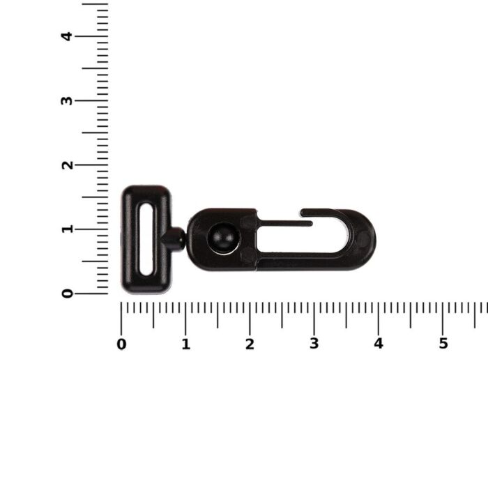 Застежка-карабин Сarabine, S, черный