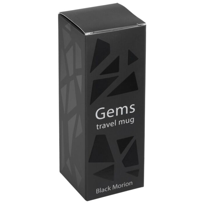 Термостакан Gems Black Morion, черный морион