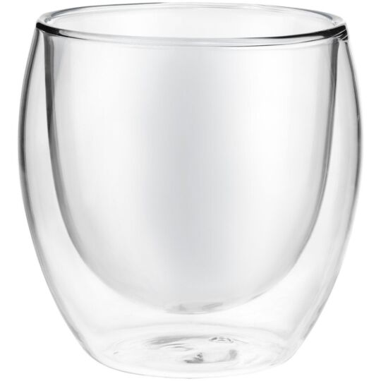 Стакан с двойными стенками Glass Bubble, бесцветный